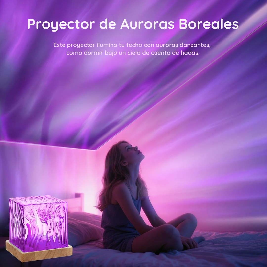 Lámpara Aurora Boreal 3D